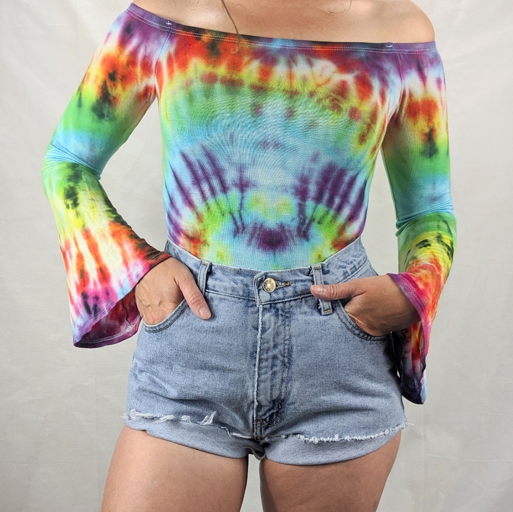 American eagle denim shorts Levi's shortie tie dye